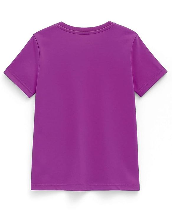 Pine Kids Cotton Knit Half Sleeves T-Shirts with Text Print Pack of 3 - Yellow Red & Purple