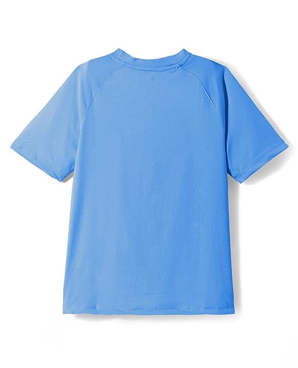 Pine Active Knit Half Raglan Sleeves Solid Color T-Shirts Pack of 3 - Black Blue & Neon Green