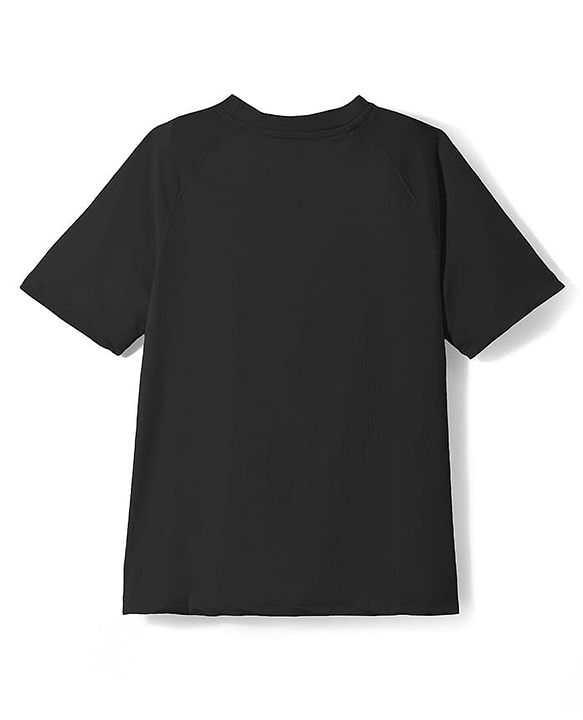 Pine Active Knit Half Raglan Sleeves Solid Color T-Shirts Pack of 3 - Black Blue & Neon Green