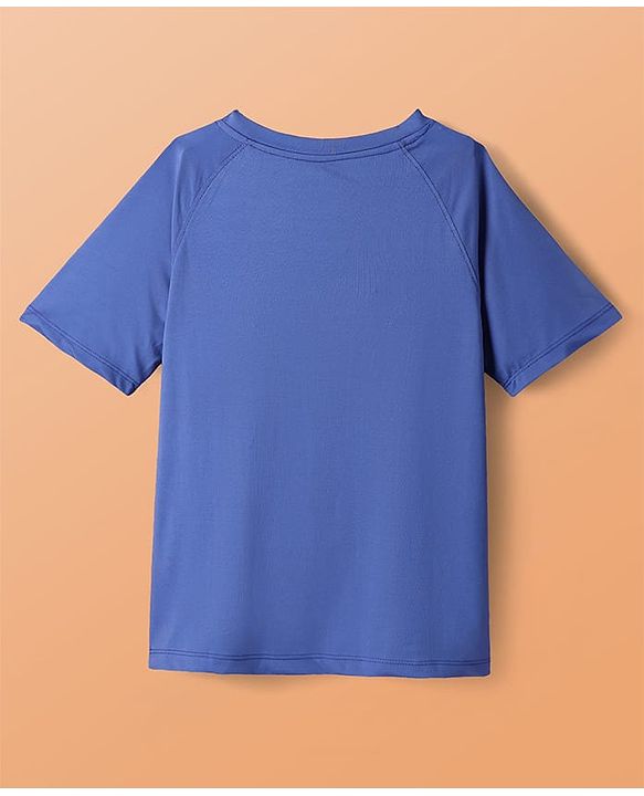 Pine Active Knit Half Raglan Sleeves Solid Color T-Shirts Pack of 3 - White Blue & Red
