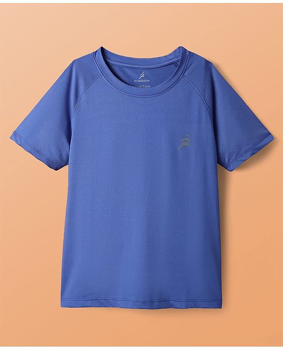 Pine Active Knit Half Raglan Sleeves Solid Color T-Shirts Pack of 3 - White Blue & Red