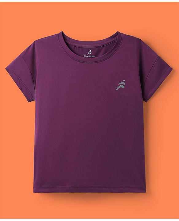 Pine Active Knit Half Sleeves Solid Color T-Shirts Pack of 3 - Multicolor