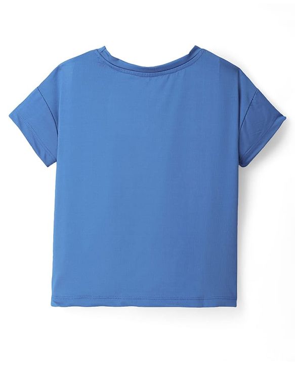 Pine Active Knit Half Sleeves Solid Color T-Shirts Pack of 3 - Light Blue & Blue