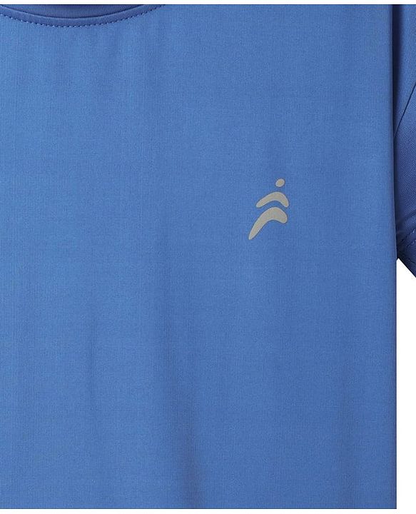 Pine Active Knit Half Sleeves Solid Color T-Shirts Pack of 3 - Light Blue & Blue