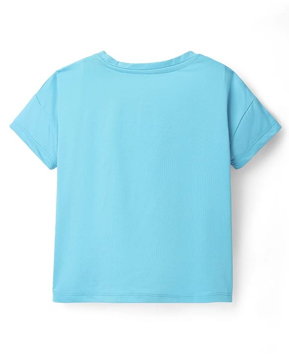 Pine Active Knit Half Sleeves Solid Color T-Shirts Pack of 3 - Light Blue & Blue