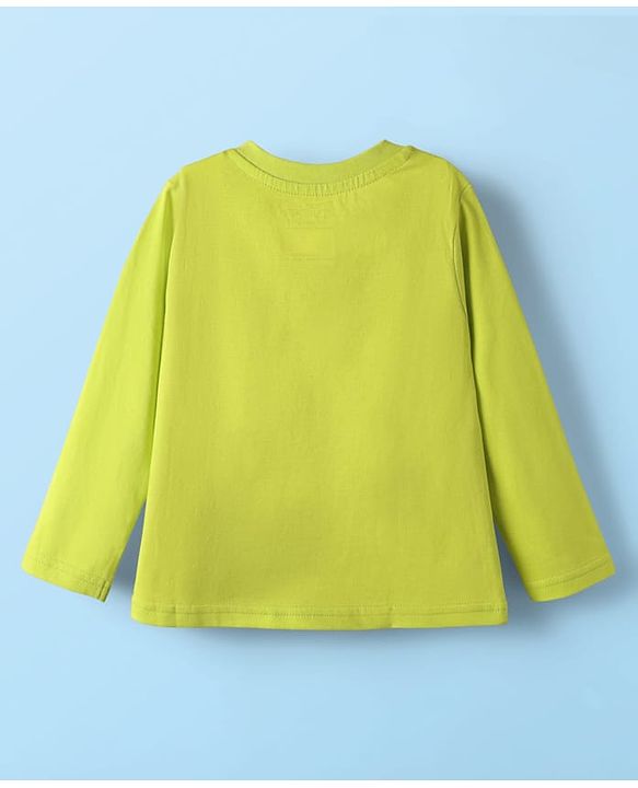 Babyhug Disney Single Jersey Knit Full Sleeve T-Shirt with Minnie Mouse Graphic Pack of 3 - Limegreen & White
