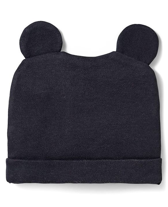 Babyhug Disney Interlock Knit Full Sleeves Mickey Mouse & Family Printed Onesies With Cap & Booties Set  - Red & White