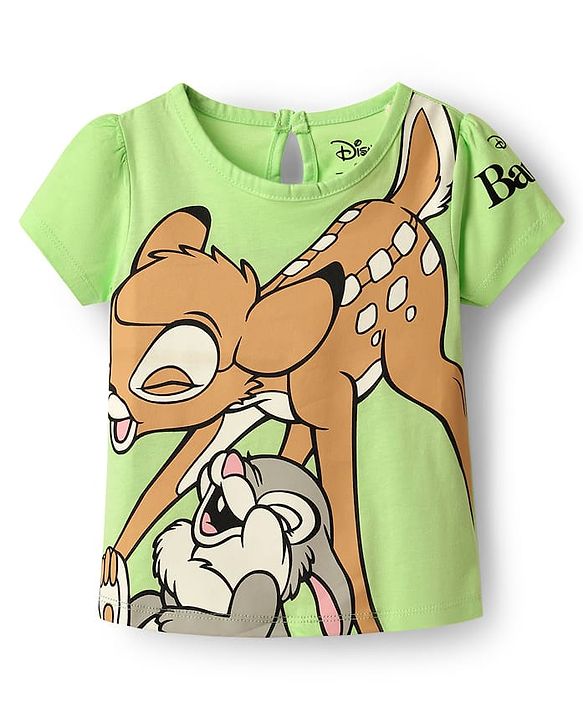 Babyhug Disney Single Jersey Knit  Half Sleeves T-Shirts With Aristocat Marie Graphics Pack Of 3 - Light Green & Pink