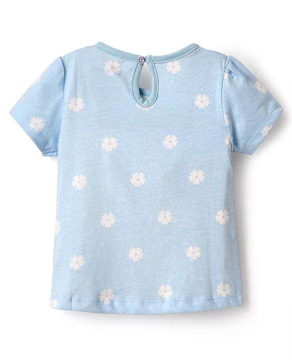 Babyhug Disney Single Jersey Knit  Half Sleeves T-Shirts With Aristocat Marie Graphics Pack Of 3 - Light Green & Pink
