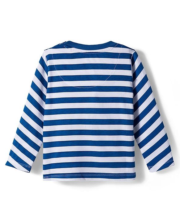 Babyhug Disney Single Jersey Knit Full Sleeves Night Suit With Mickey Mouse Graphics - Navy Blue