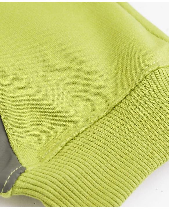 Pine Kids Knit Full Length Cut & Sew Lounge Pant with Text Print - Olive Green