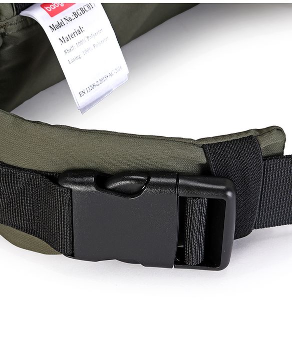 Babyhug CuddleNest 3 in 1 Ergonomic Baby Carrier - Green| Ideal for Carrying 3.6-15 kg Babies Age 5-36 mons| Paded Legopening| Optimal Weight Distribution| Adjustable Safety Buckle| Breathable Fabric