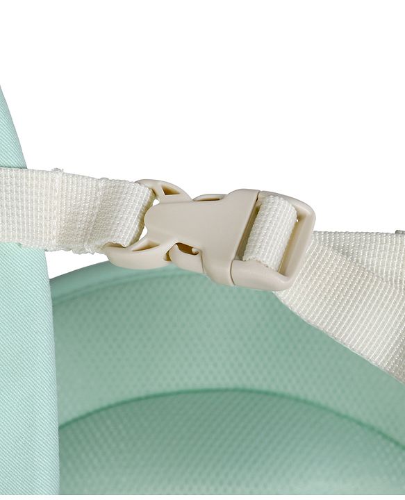 Babyhug Snuggle Bloom 8 in 1 Baby Carrier with Hip Seat - Sea Green| Ideal for Carrying 3.6-15 kg Babies Aged 5-36 months| Optimal Weight Distribution| Adjustable Safety Buckle| Breathable Fabric