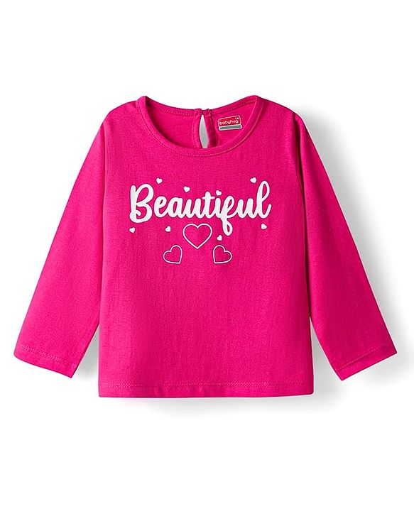 Babyhug 100% Cotton Knit Full Sleeves T-Shirts with Text Print Pack of 5 - Multicolor