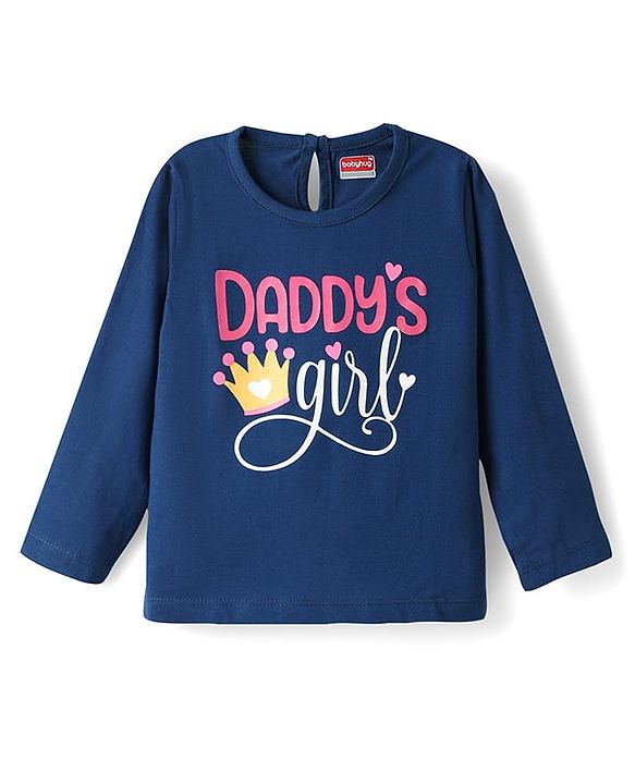 Babyhug 100% Cotton Knit Full Sleeves T-Shirts with Text Print Pack of 5 - Multicolor