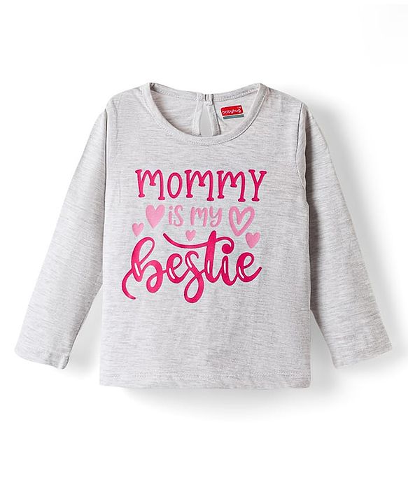 Babyhug 100% Cotton Knit Full Sleeves T-Shirts with Text Print Pack of 5 - Multicolor