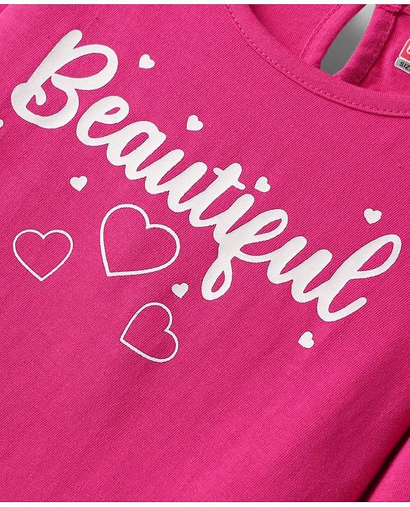 Babyhug 100% Cotton Knit Full Sleeves T-Shirts with Text Print Pack of 5 - Multicolor