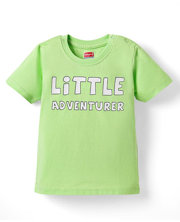 Babyhug 100% Cotton Knit Half Sleeves Stripes T-Shirts with Text & Lion Print Pack of 3 - Multicolor