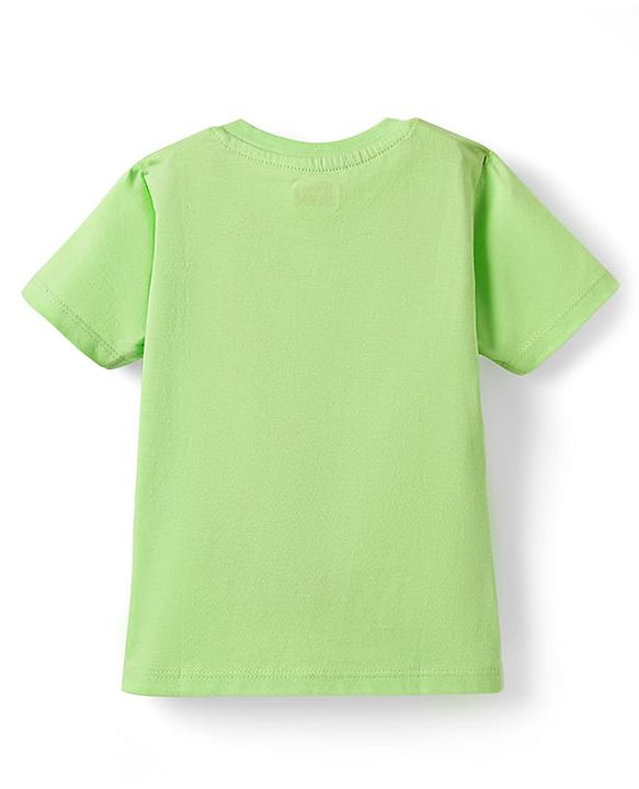 Babyhug 100% Cotton Knit Half Sleeves Stripes T-Shirts with Text & Lion Print Pack of 3 - Multicolor