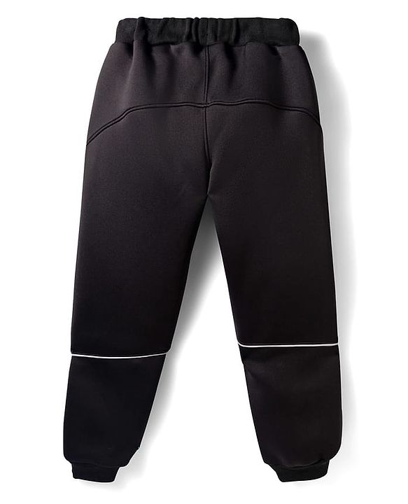 Pine Active Knit Full Sleeves Ultra Comfort Athleisure Jacket With Hoodie & Joggers Set - Black