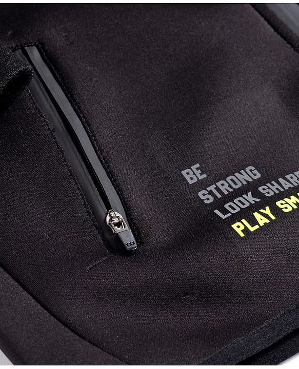 Pine Active Knit Full Sleeves Ultra Comfort Athleisure Jacket With Hoodie & Joggers Set - Black