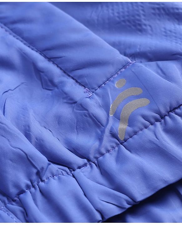Pine Active Woven Full Sleeves Ultra Comfort Lightweight Windbreaker Athleisure Colour Block Hooded Jacket - Blue