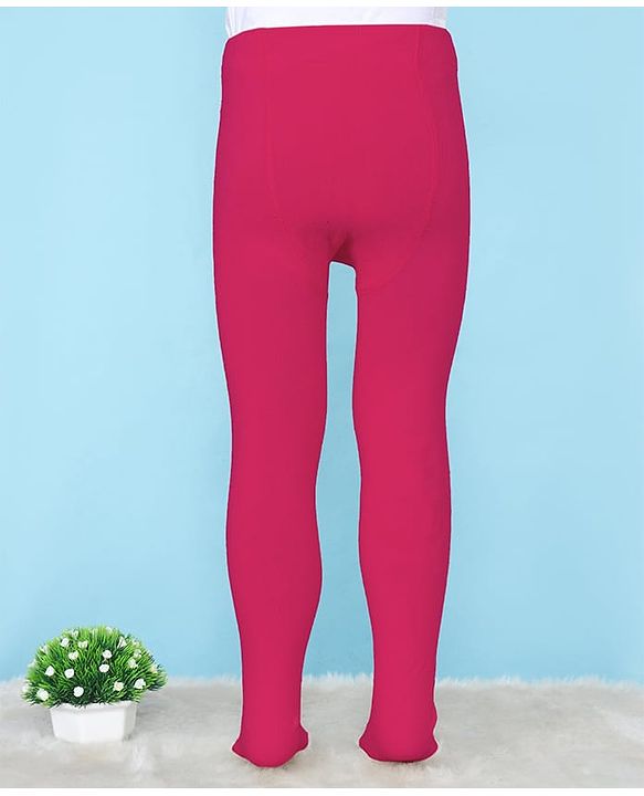 Pine Kids Knit Solid Tights - Red