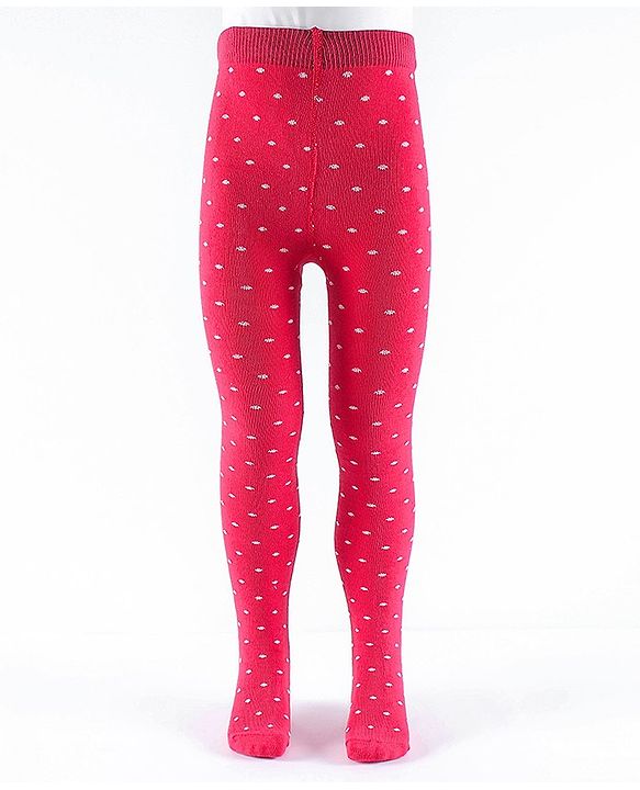 Pine Kids Knit Printed Tights - Navy Blue