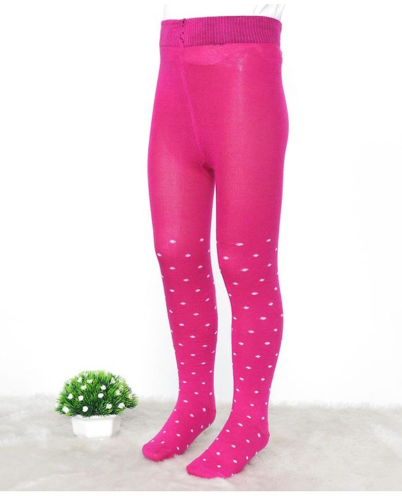 Pine Kids Knit Printed Tights - Navy Blue