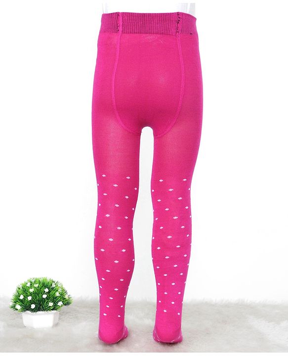 Pine Kids Knit Printed Tights - Navy Blue