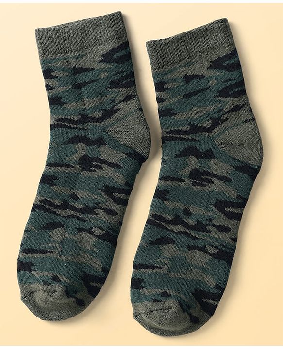 Pine Kids Knit Ankle Length Silvadur Antimicrobial Socks with Stripes & Airplane Design Pack of 3 - Color May Vary