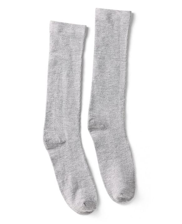 Pine Kids Cotton Knit Knee Length Solid Colour Socks Pack Of 3 (Colour May Vary)