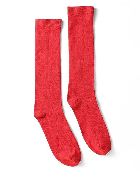 Pine Kids Cotton Knit Knee Length Solid Colour Socks Pack Of 3 (Colour May Vary)