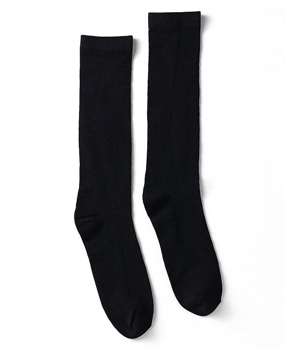 Pine Kids Cotton Knit Knee Length Solid Colour Socks Pack Of 3 (Colour May Vary)