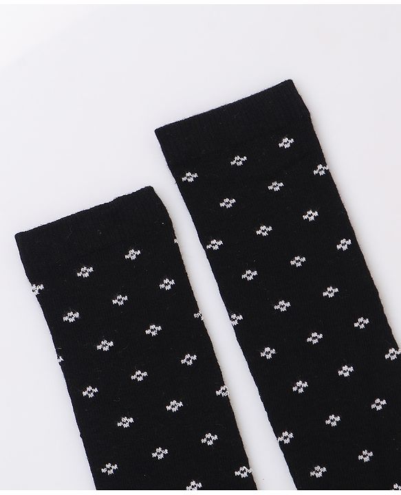 Pine Kids Cotton Knit Knee Length Designed Socks Pack Of 3 (Colour May Vary)