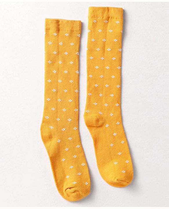 Pine Kids Cotton Knit Knee Length Designed Socks Pack Of 3 (Colour May Vary)