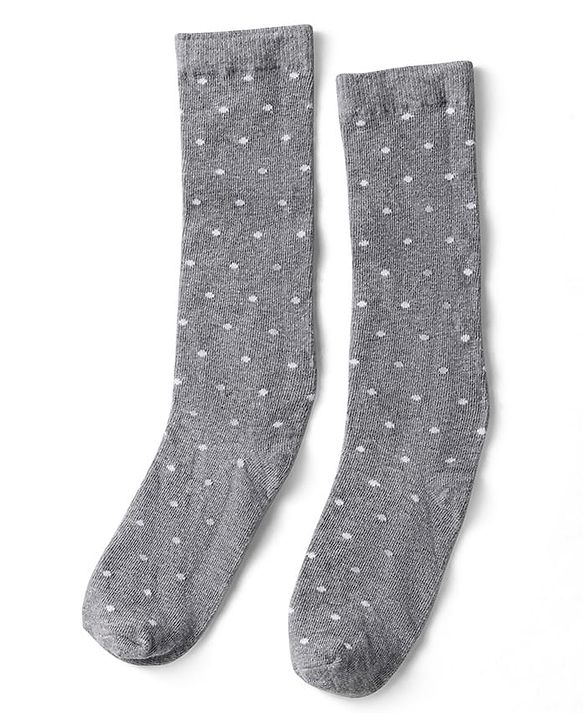 Pine Kids Knit Set of Socks with Polka Dot Design Pack Of 3 (Colour May Vary)