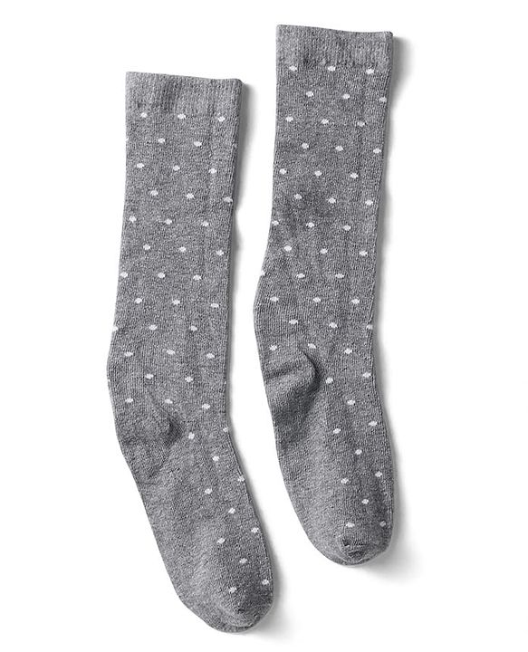 Pine Kids Knit Set of Socks with Polka Dot Design Pack Of 3 (Colour May Vary)