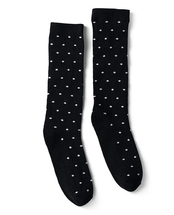 Pine Kids Knit Set of Socks with Polka Dot Design Pack Of 3 (Colour May Vary)