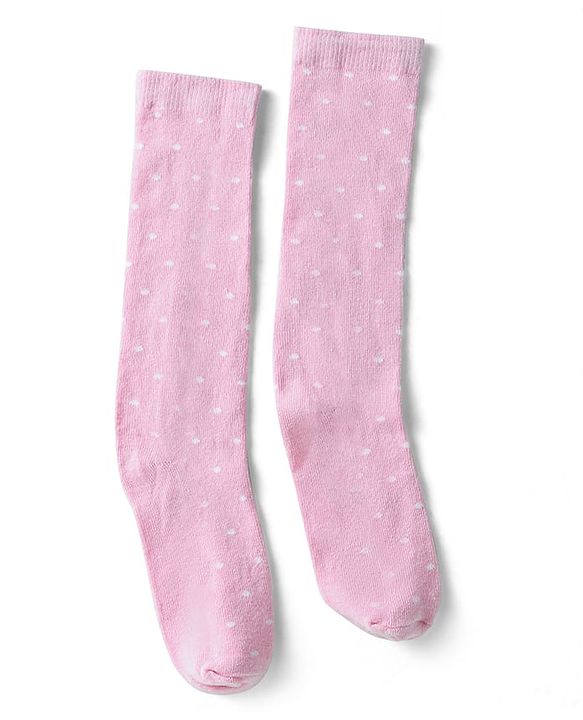 Pine Kids Knit Set of Socks with Polka Dot Design Pack Of 3 (Colour May Vary)