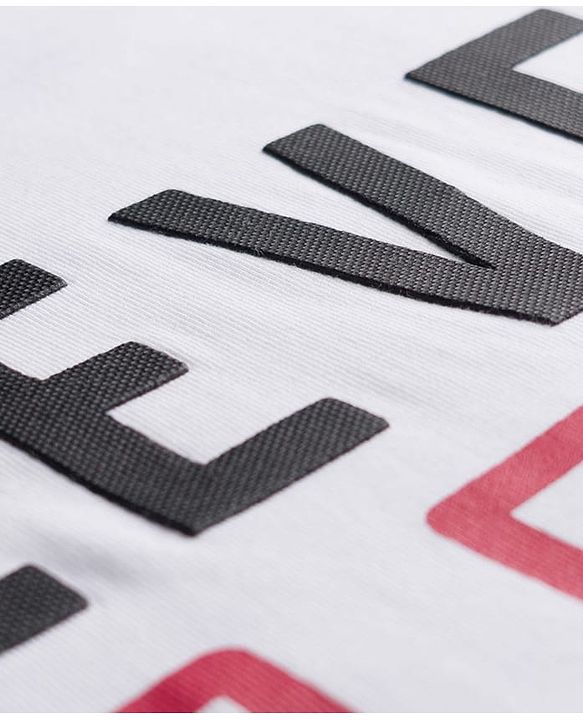 Pine Kids Cotton Knit Full Raglan Sleeves T-Shirt With Level Up Text Print - Red & White