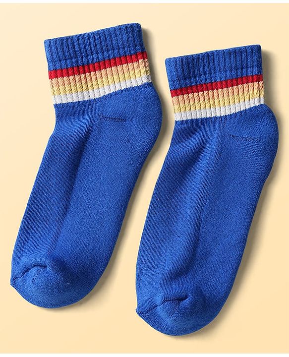 Pine Kids Cotton Knit Ankle Length Socks Pack Of 5 (Colour May Vary)
