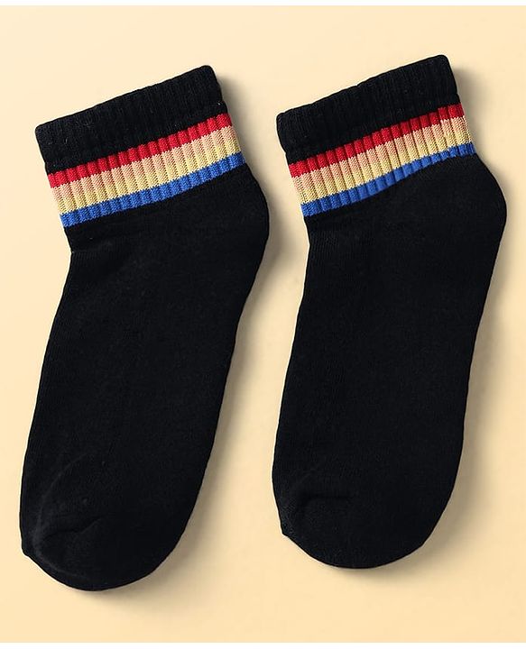 Pine Kids Cotton Knit Ankle Length Socks Pack Of 5 (Colour May Vary)