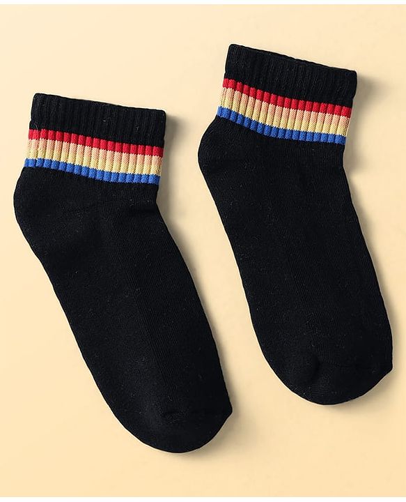Pine Kids Cotton Knit Ankle Length Socks Pack Of 5 (Colour May Vary)