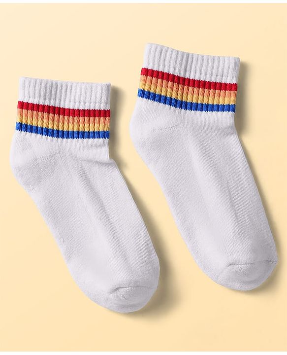 Pine Kids Cotton Knit Ankle Length Socks Pack Of 5 (Colour May Vary)