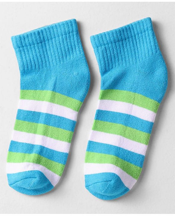Pine Kids Cotton Knit Ankle Length Designed Socks Pack Of 3 (Colour May Vary)