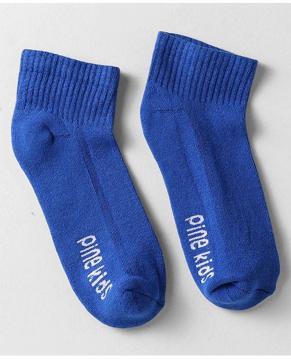 Pine Kids Cotton Knit Ankle Length Designed Socks Pack Of 3 (Colour May Vary)