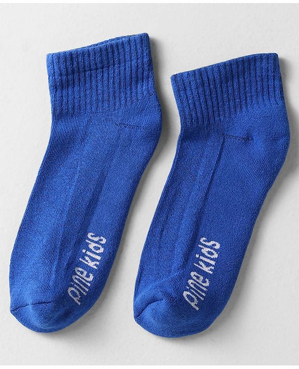Pine Kids Cotton Knit Ankle Length Designed Socks Pack Of 3 (Colour May Vary)