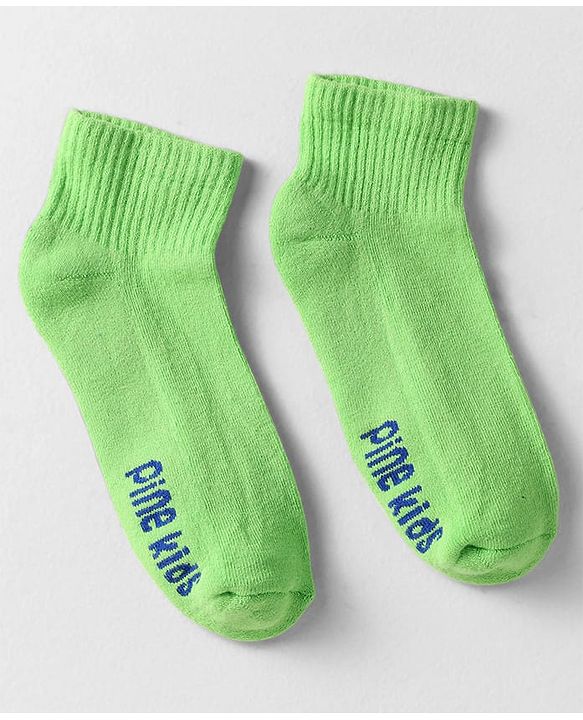 Pine Kids Cotton Knit Ankle Length Designed Socks Pack Of 3 (Colour May Vary)