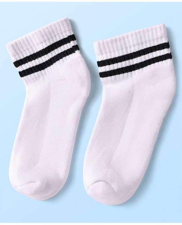 Pine Kids Knit Ankle Length Socks with Stripe Design Pack of 5 - Color May Vary